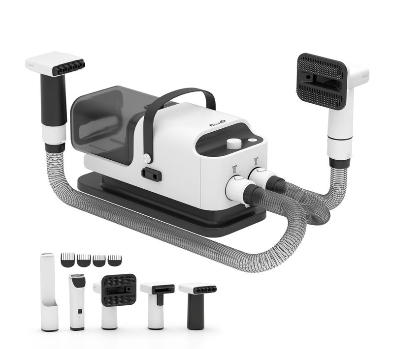Station De Toilettage Chien 3 En 1 Séchoir Tondeuse Aspirateur