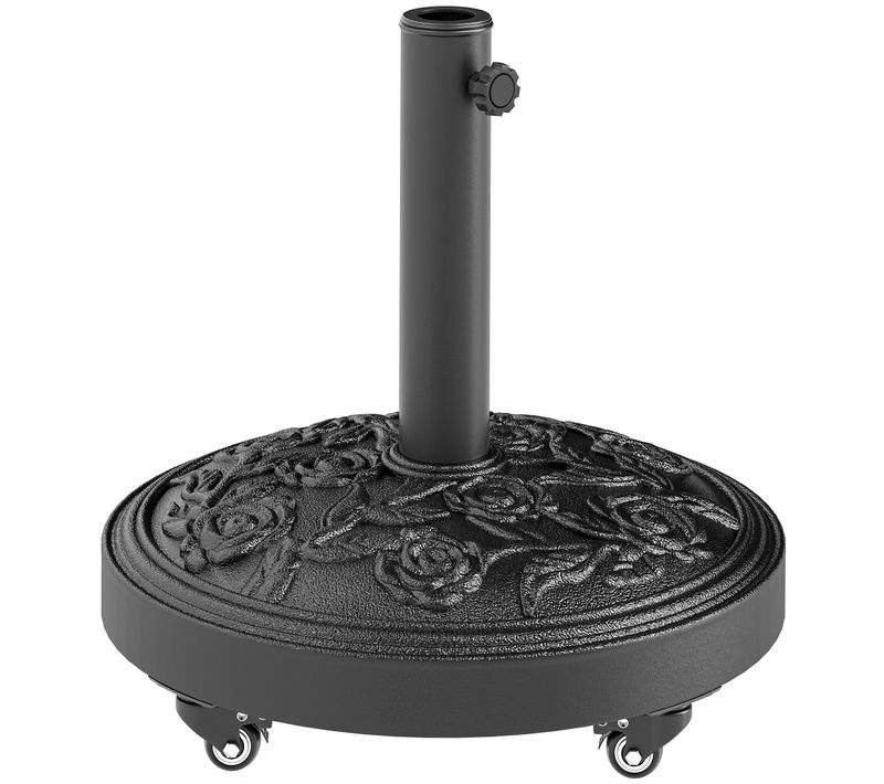 Pied De Parasol Résine 21 Kg Mobile Compatible Mât Dia. 32/38/48 Mm