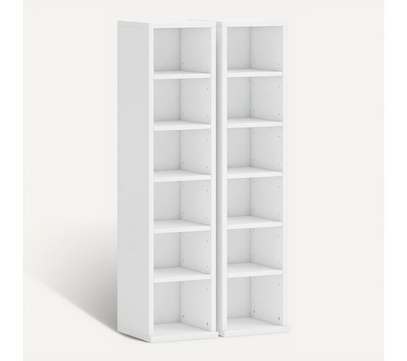 étagère Colonne Rangement Cd-dvd 6+6 Compartiments
