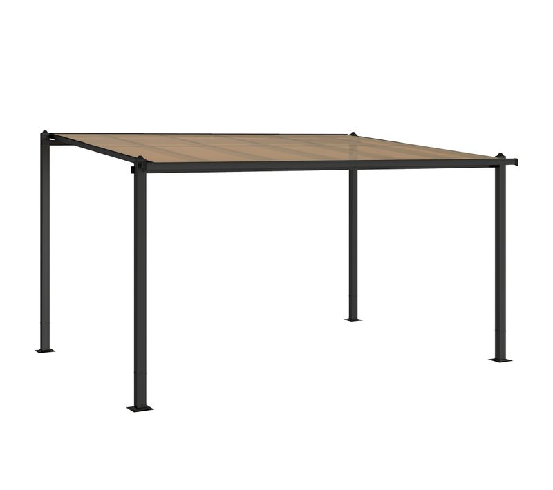 Pergola Adossée Alu Polycarbonate Gouttières