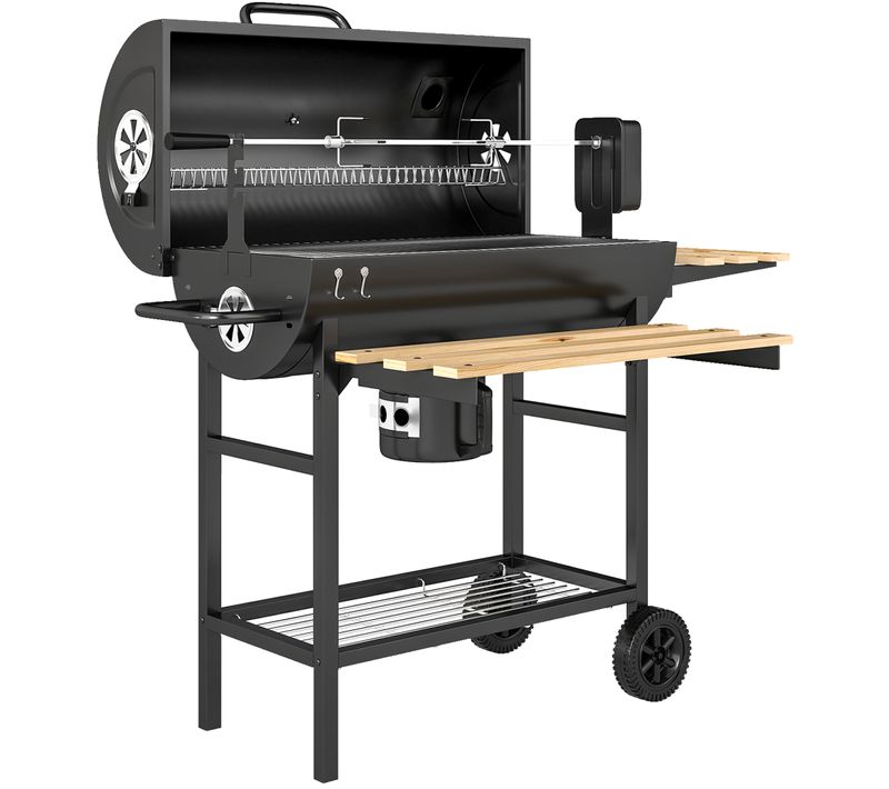 Barbecue Charbon Rôtissoire électrique Intégrée