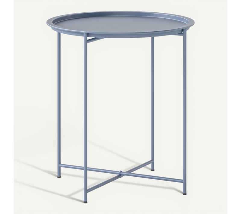 Table D'appoint De Jardin Pliable - Dia. 46 X 50h Cm - Acier époxy