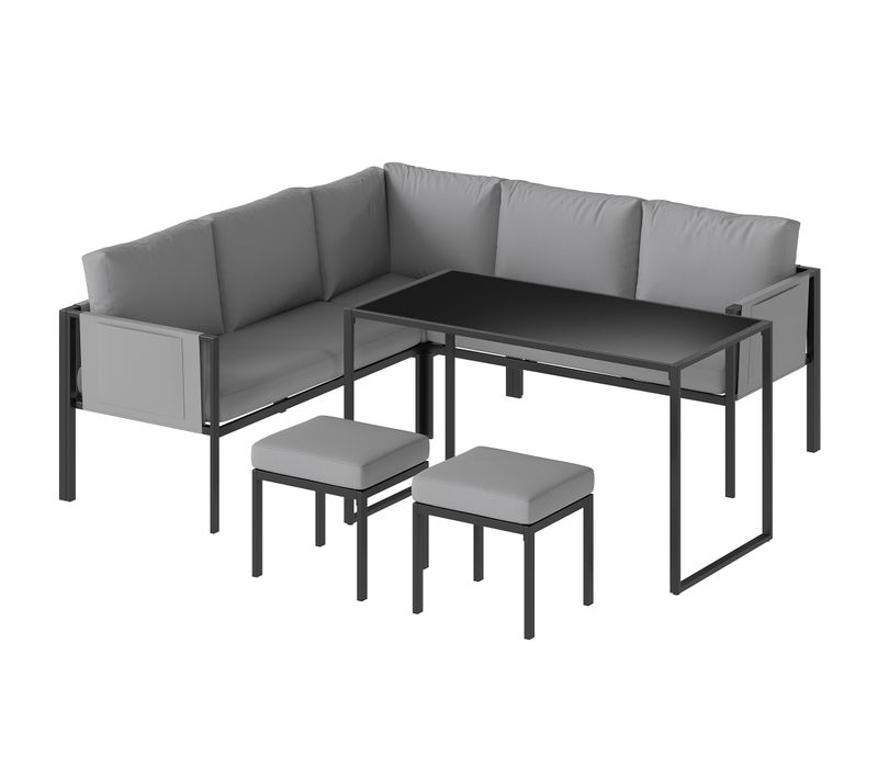 Salon De Jardin D'angle 7 Places