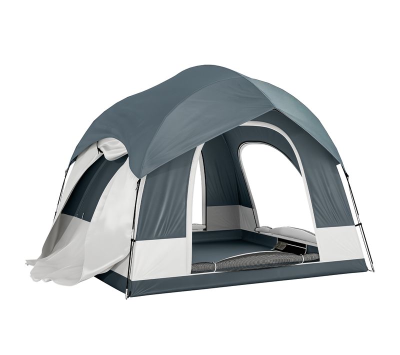 Tente De Camping 2-4 Pers. Tente De Voiture 2 En 1