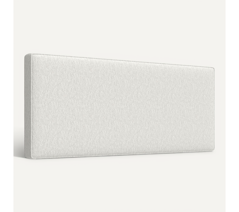 Tête De Lit Murale Rembourrée Tissu Toucher Lin 140 X 60 Cm Gris Clair