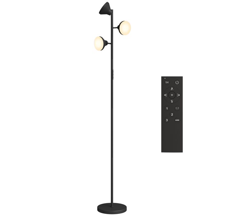 Lampadaire LED Rgb 36w 3 Têtes Rotatives Intensité Variable Télécommande