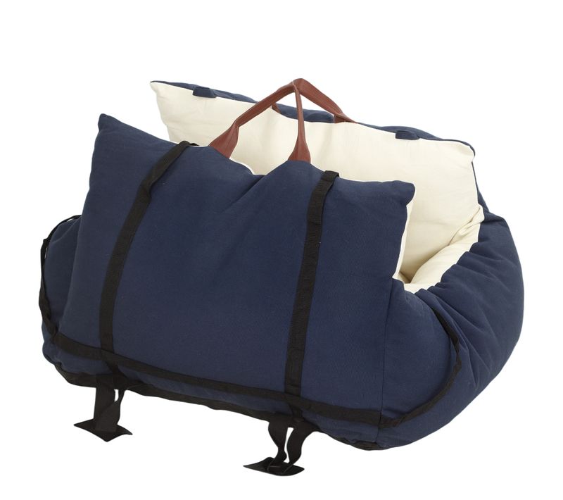Siège Auto Sac De Transport Chien 2 En 1 - Réglable - Coussin Déhoussable