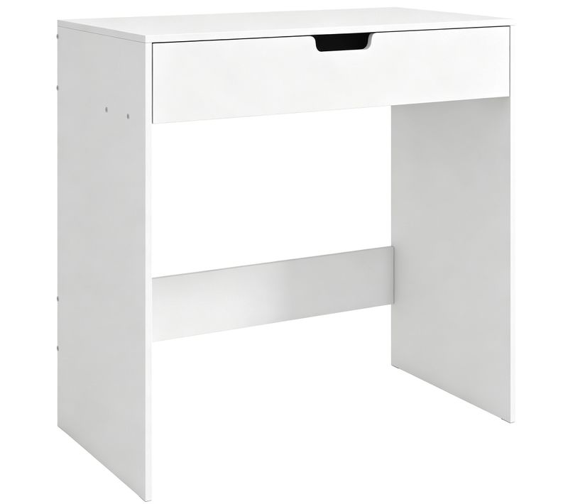 Coiffeuse Console Moderne Un Tiroir Blanc