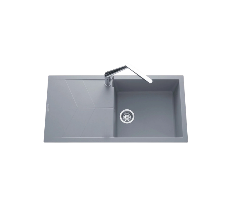 évier Granit Gris Ewi Nova 1 Grand Bac 1 égouttoir