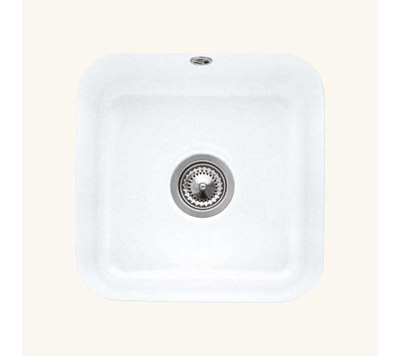 Evier Sous-plan Céramique Blanc Villeroy et Boch Cisterna 1 Bac 445x445