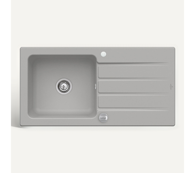 Evier Céramique Gris Fossil Villeroy et Boch Architectura 1 Grand Bac 1 égouttoir