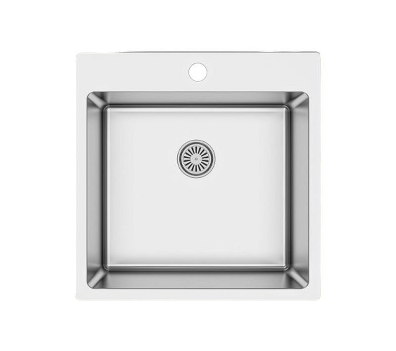 Evier Inox Lisse Kezia 1 Bac Sans Égouttoir