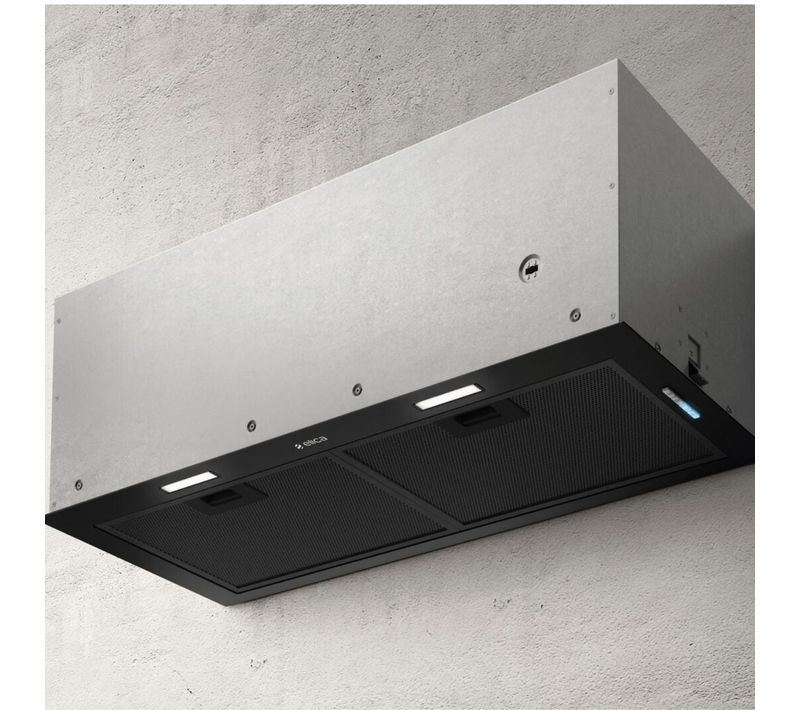 Hotte Cuisine Encastrable Fold Noir  - 90 Cm