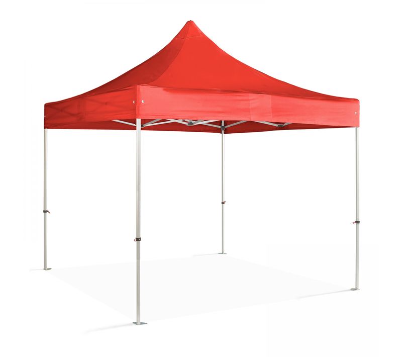 Tente Pliante En Aluminium 3x3m Rouge