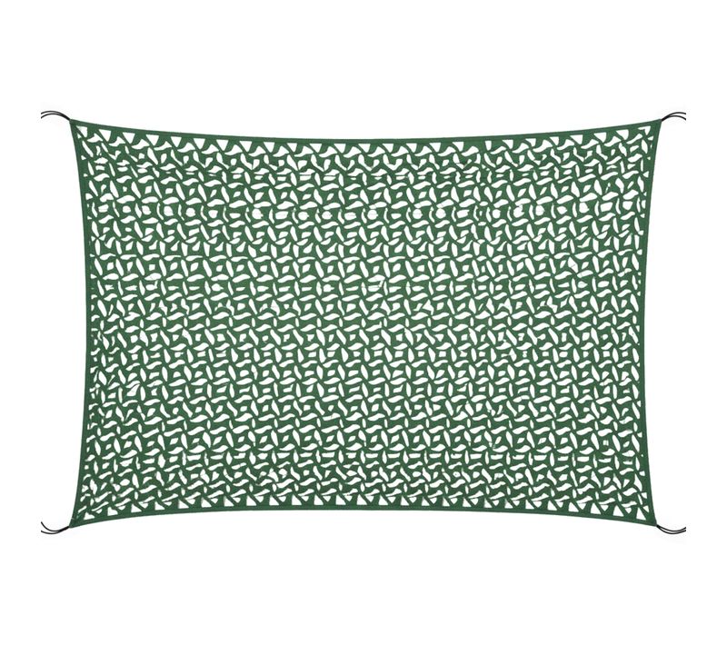 Voile D'ombrage Réversible "camouflage" 3 X 4m Vert Arcy