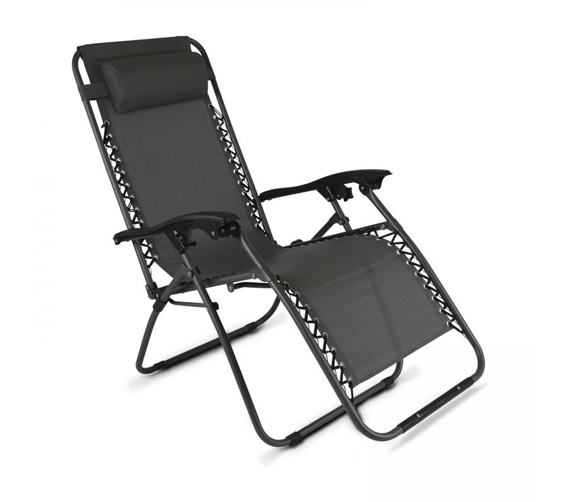 Fauteuil De Jardin Pliant Relax Gris