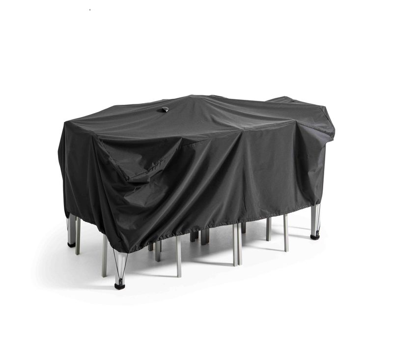 Housse De Table De Jardin Noire 170 X 110 Cm