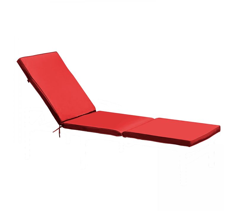 Coussin Pour Bain De Soleil Rouge 186 X 53 X 5 Cm Picchu