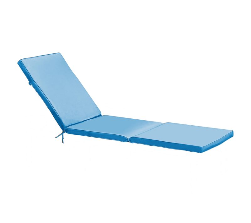 Coussin De Bain De Soleil En Polyester Bleu Picchu