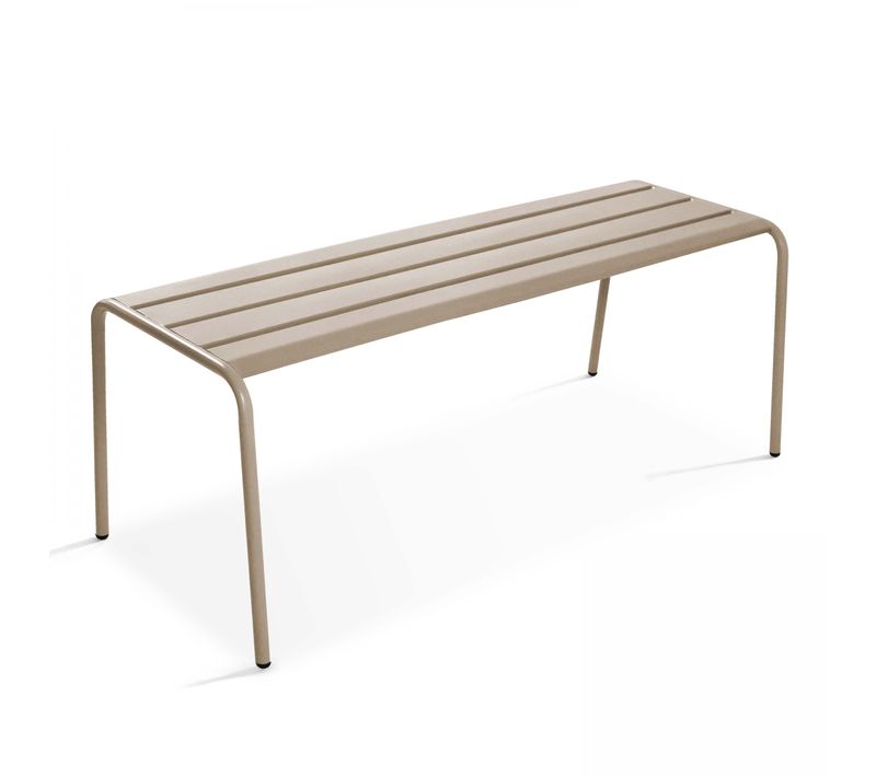 Banc De Jardin En Acier Taupe Palavas