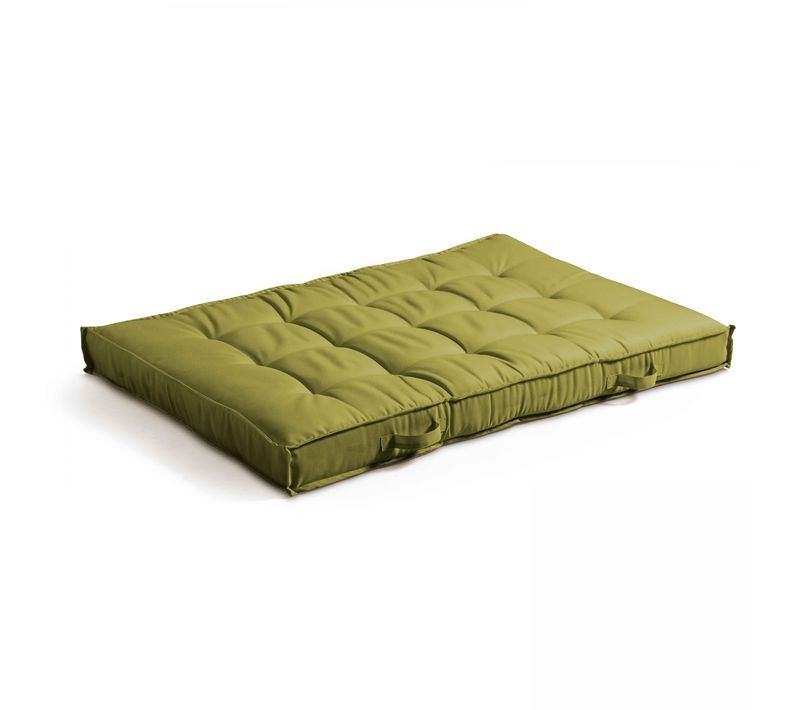 Coussin Pour Palette Matelassé Vert 120 X 80cm Cuzco