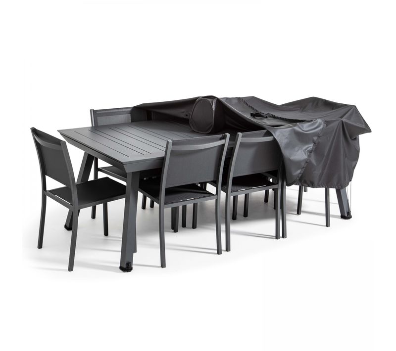 Housse De Salon De Jardin (310 X 130 X 60 Cm) Noire