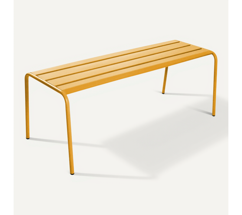 Banc D'intérieur En Métal Jaune Palavas
