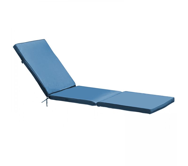 Coussin Bain De Soleil Polyester Bleu Pacific 186x53x5 Cm Picchu