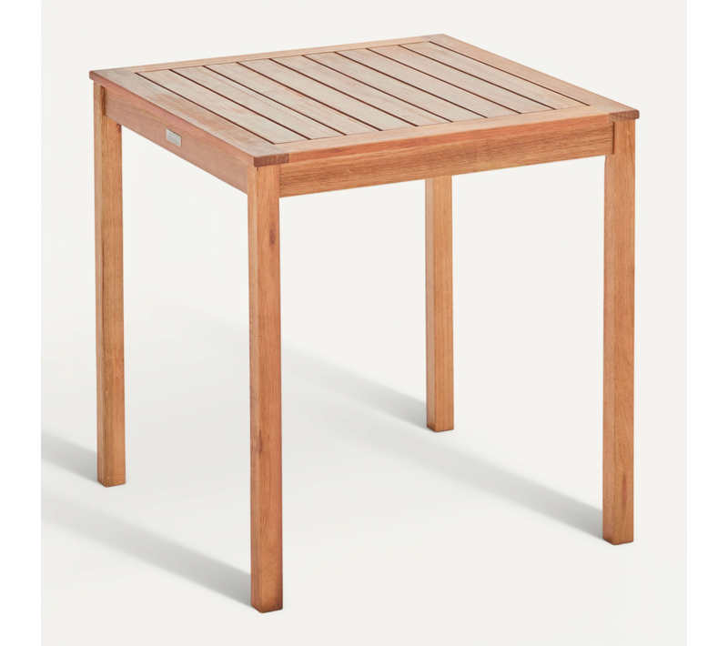 Table Bistrot Carrée En Bois D'eucalyptus Sete