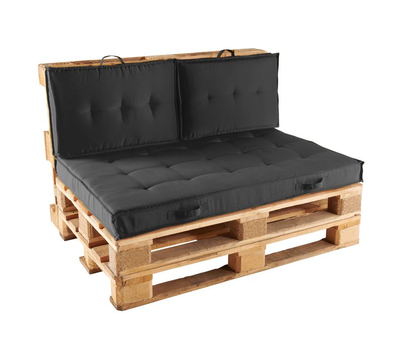 Pack Salon De Jardin Palettes Et Cousinage Gris