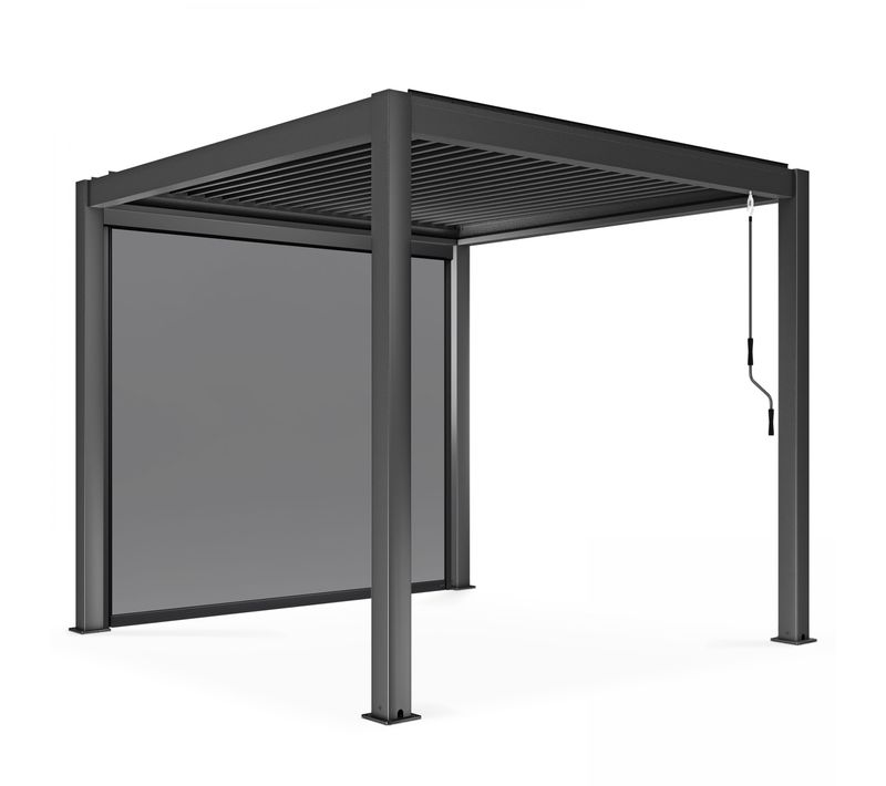 Pergola Bioclimatique Autoportée 3x3m Et 1 Store 2,66 X 2,34 M Athenes