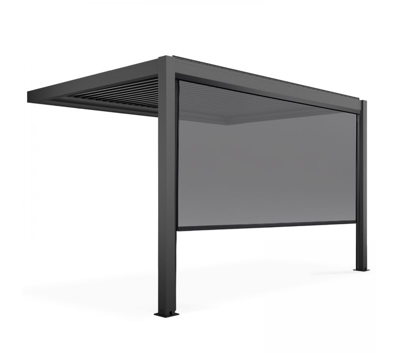 Pergola Bioclimatique Adossée 3x4m Et 1 Store 3,73 X 2,34 M Oia