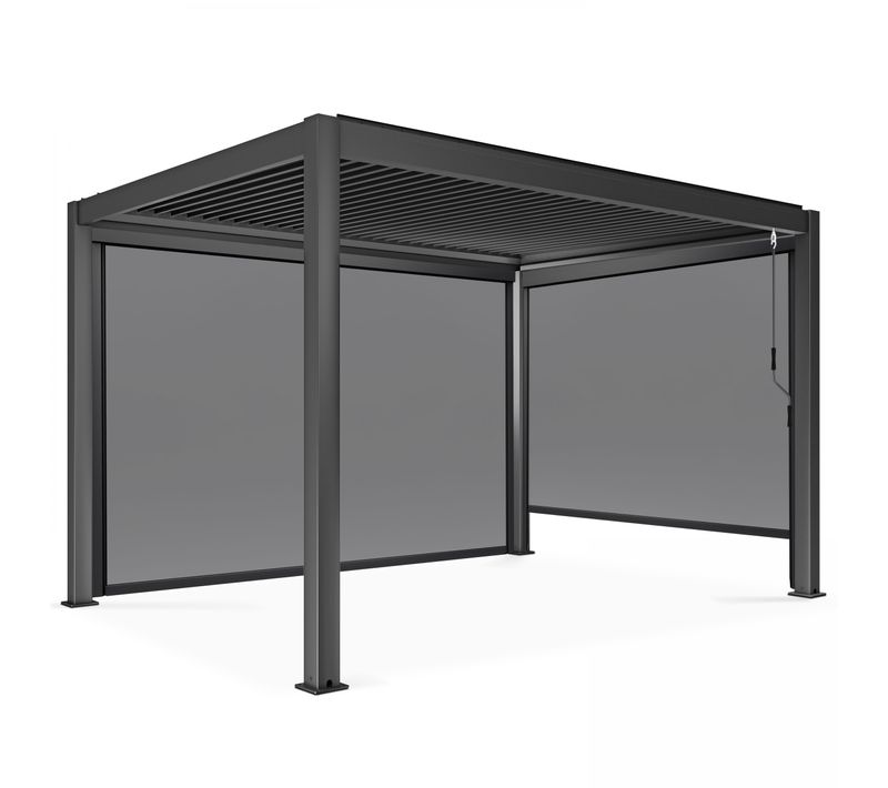Pergola Bioclimatique 3x4m Autoportée Avec 2 Stores Athenes
