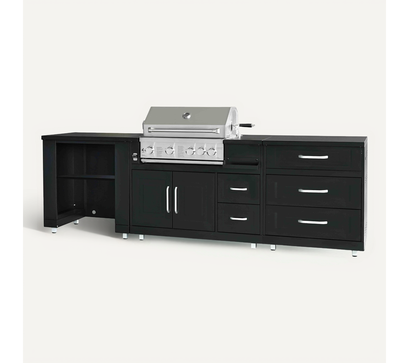 Cuisine D'extérieur 3 Modules Avec Barbecue Memphis