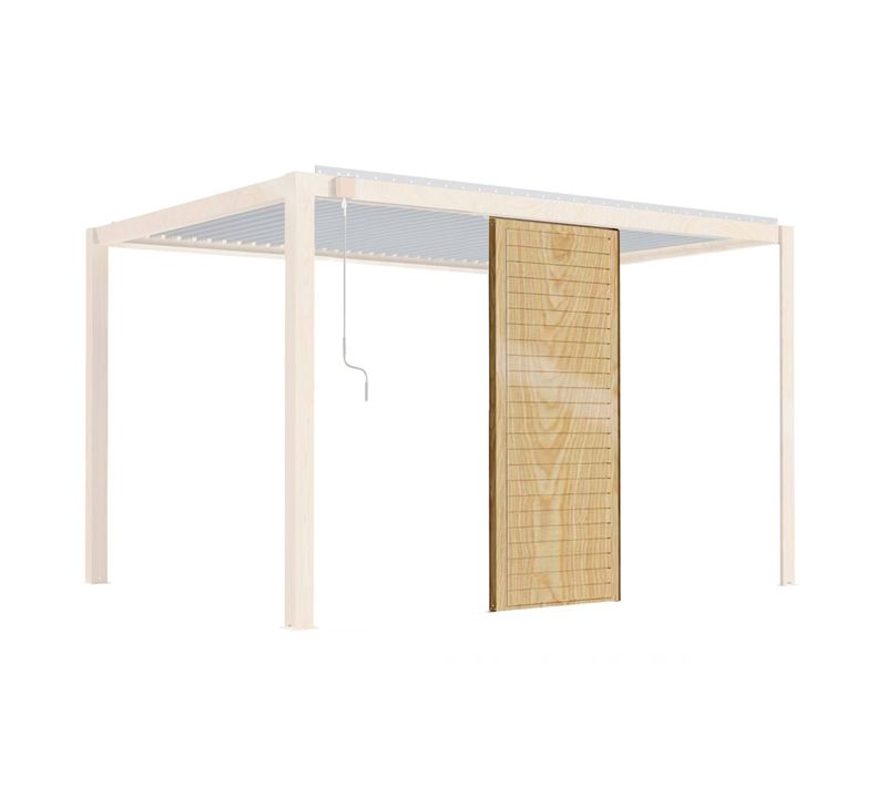 Claustra Bois Pour Pergola Bioclimatique Corato Et Sapri (2,39 X 1 M)
