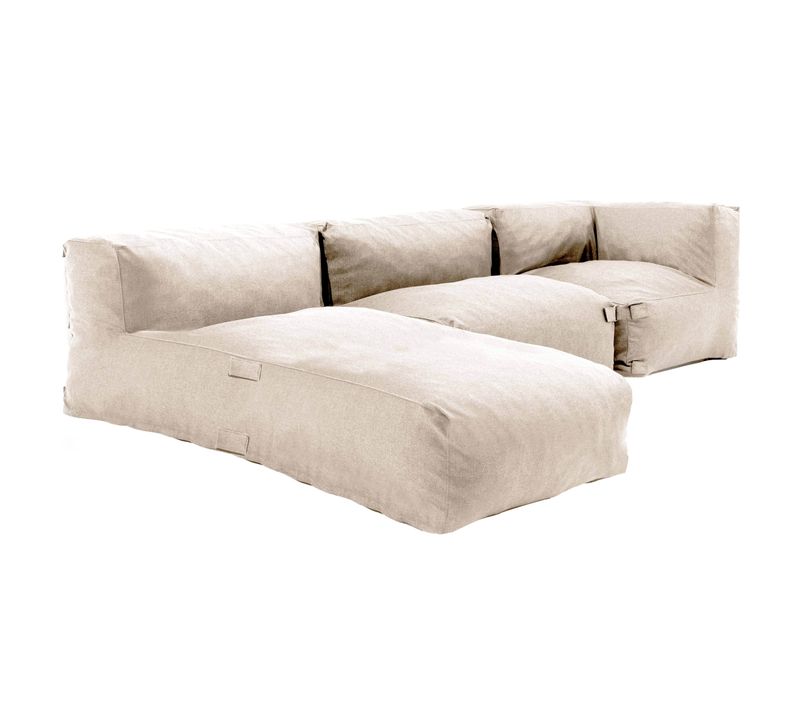 Salon De Jardin Modulable 3 Places Beige Mixi