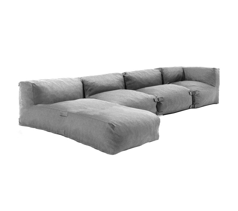 Salon De Jardin Modulable 4 Places Gris Mixi