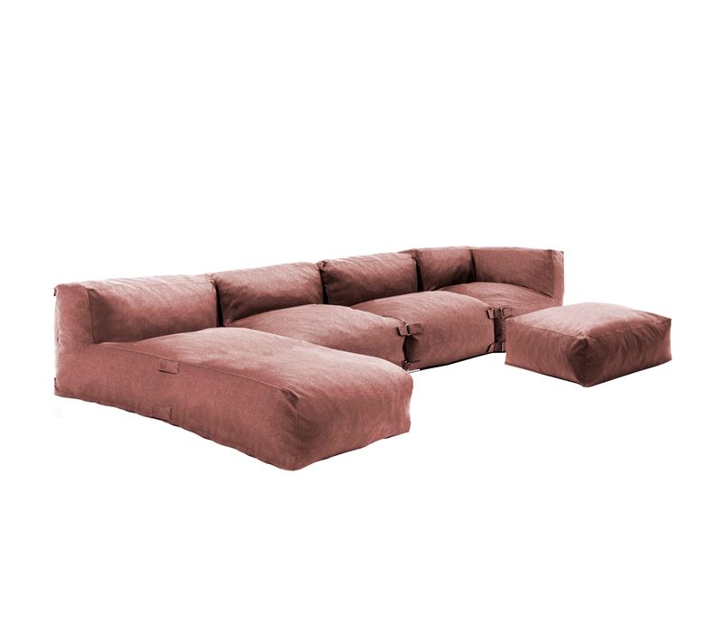 Salon De Jardin Modulable 5 Places Terracotta Mixi