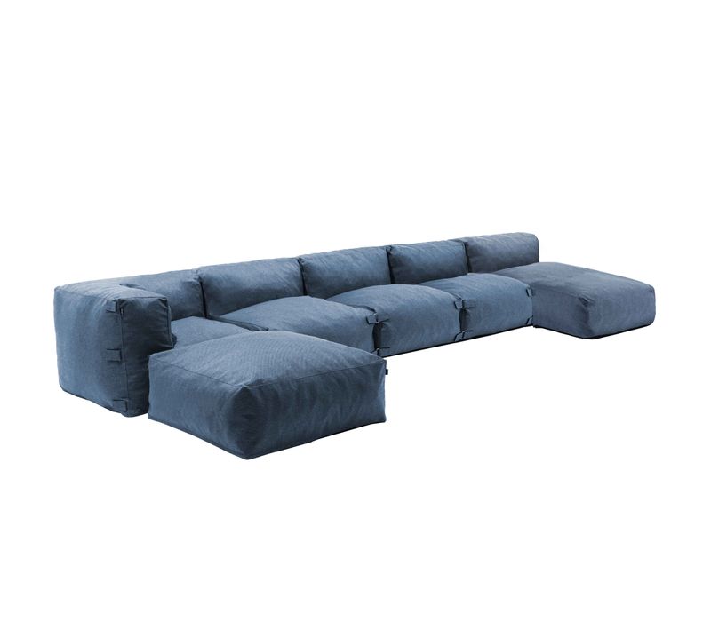 Salon De Jardin Modulable 6 Places Bleu Pacific Mixi