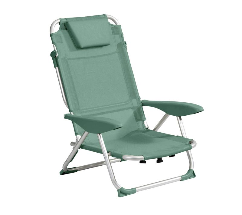 Fauteuil Clic Clac Des Plages En Polyester Vert Amande Clic Clac Des Plages