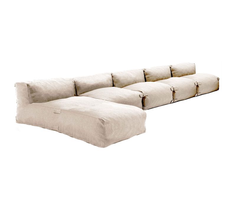 Salon De Jardin Modulable 5 Places Beige Mixi