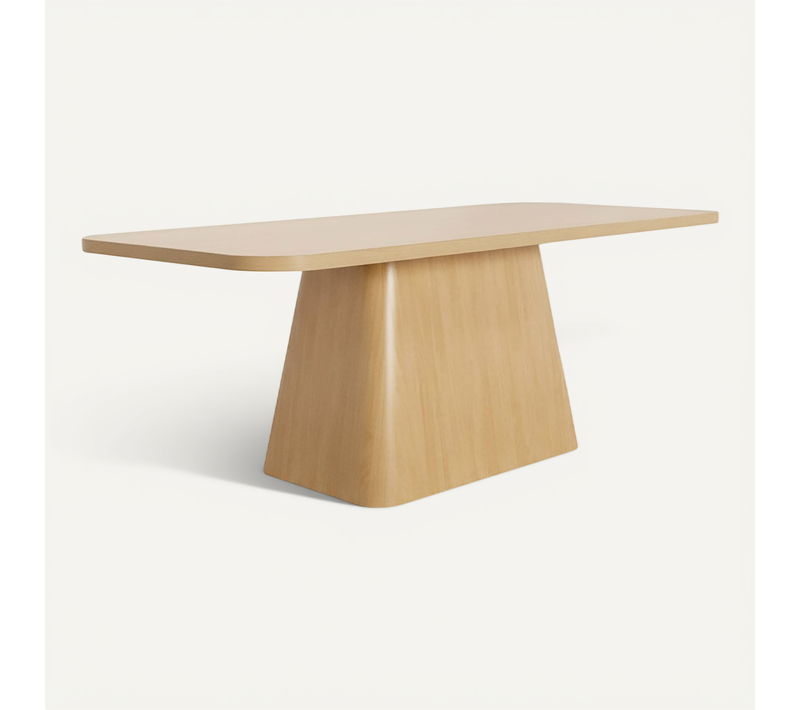 Table à Manger Scandinave Rectangulaire 180 Cm Effet Bois Clair Davy