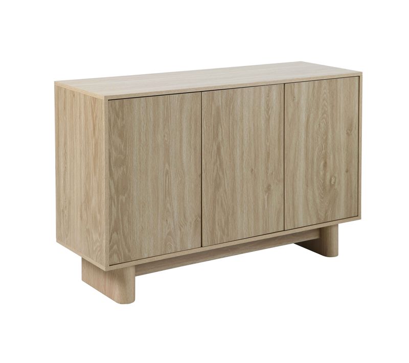 Buffet 3 Portes 120 Cm Scandinave Bois Clair