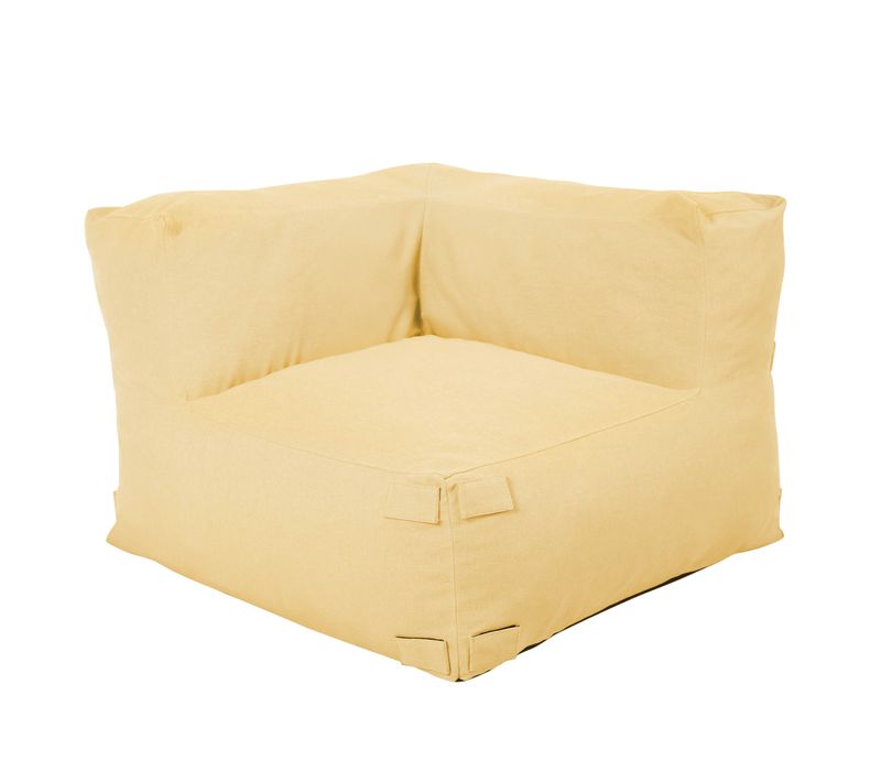 Fauteuil D'angle Pour Canapé Modulable Jaune Clair Mixi