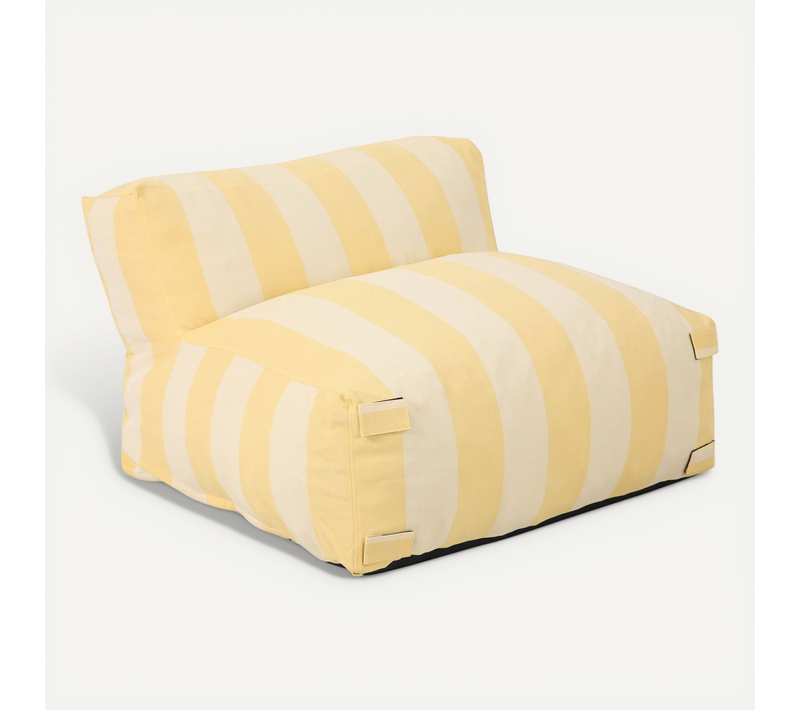 Fauteuil De Jardin Rayé Pour Canapé Modulable Jaune Clair Mixi