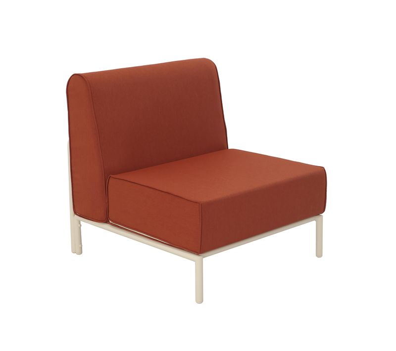 Chauffeuse Pour Salon Pour Jardin Modulable En Tissu Terracotta Patio