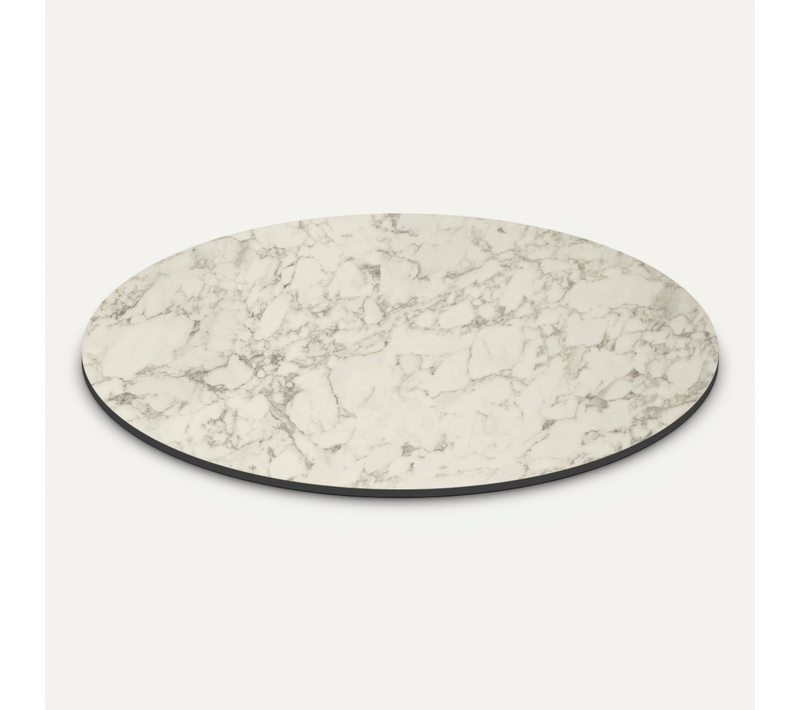 Plateau De Table De Jardin Rond Hpl 70 Cm Marbre Opera