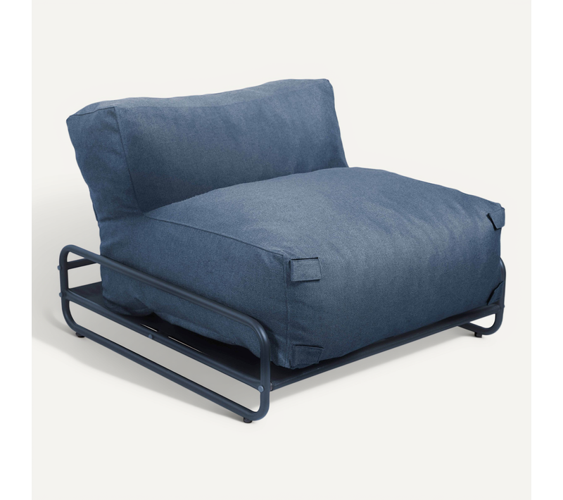 Chauffeuse Pour Salon De Jardin Modulable Avec Structure Bleu Pacific