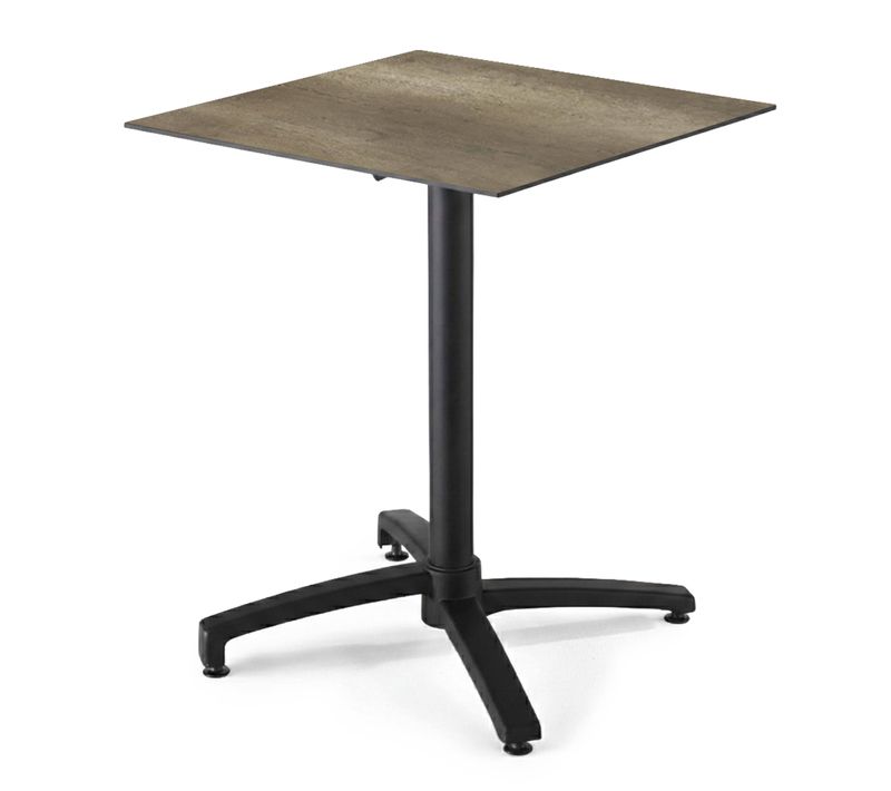 Table De Terrasse 70 Cm Inclinable Stratifié Chêne Fumé Opéra
