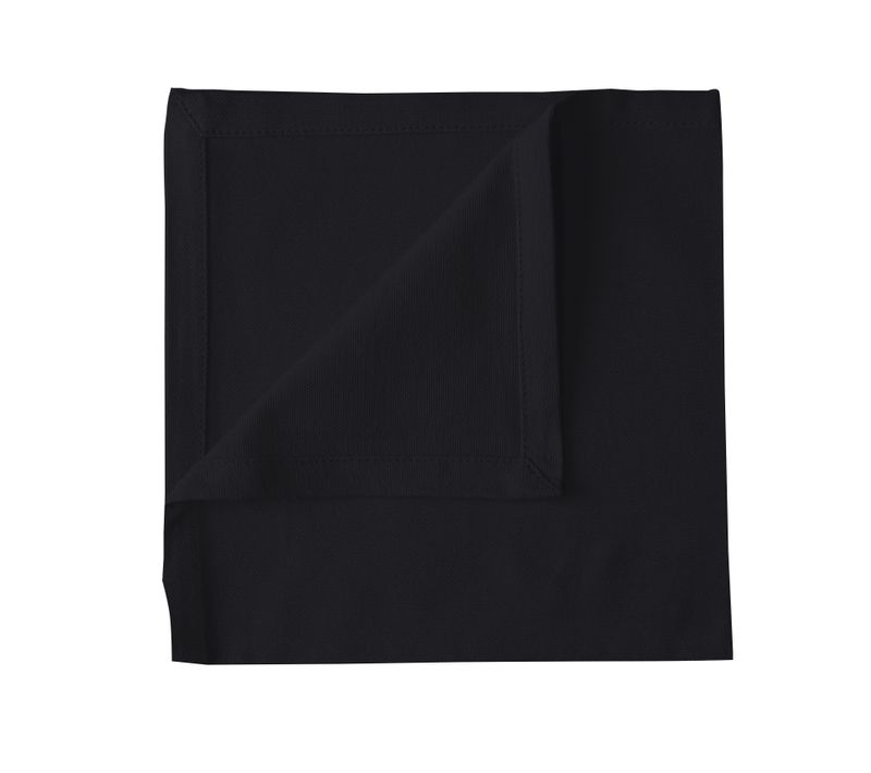 Serviette De Table Unie Et Colorée - 40x40 Cm - Noir
